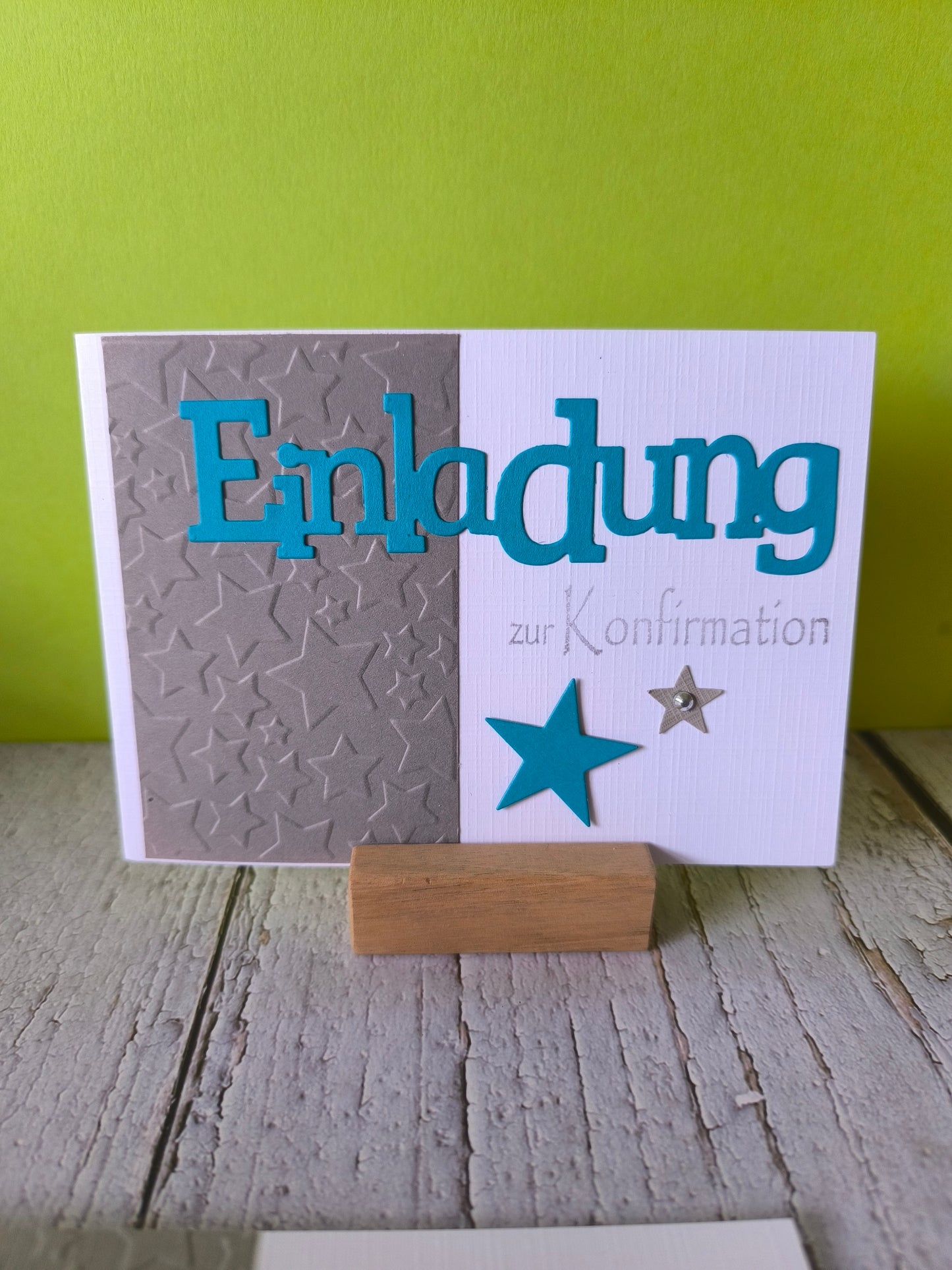 Einladungskarten Konfirmation, Kommunion & Taufe – Handgefertigt in 4 Farben