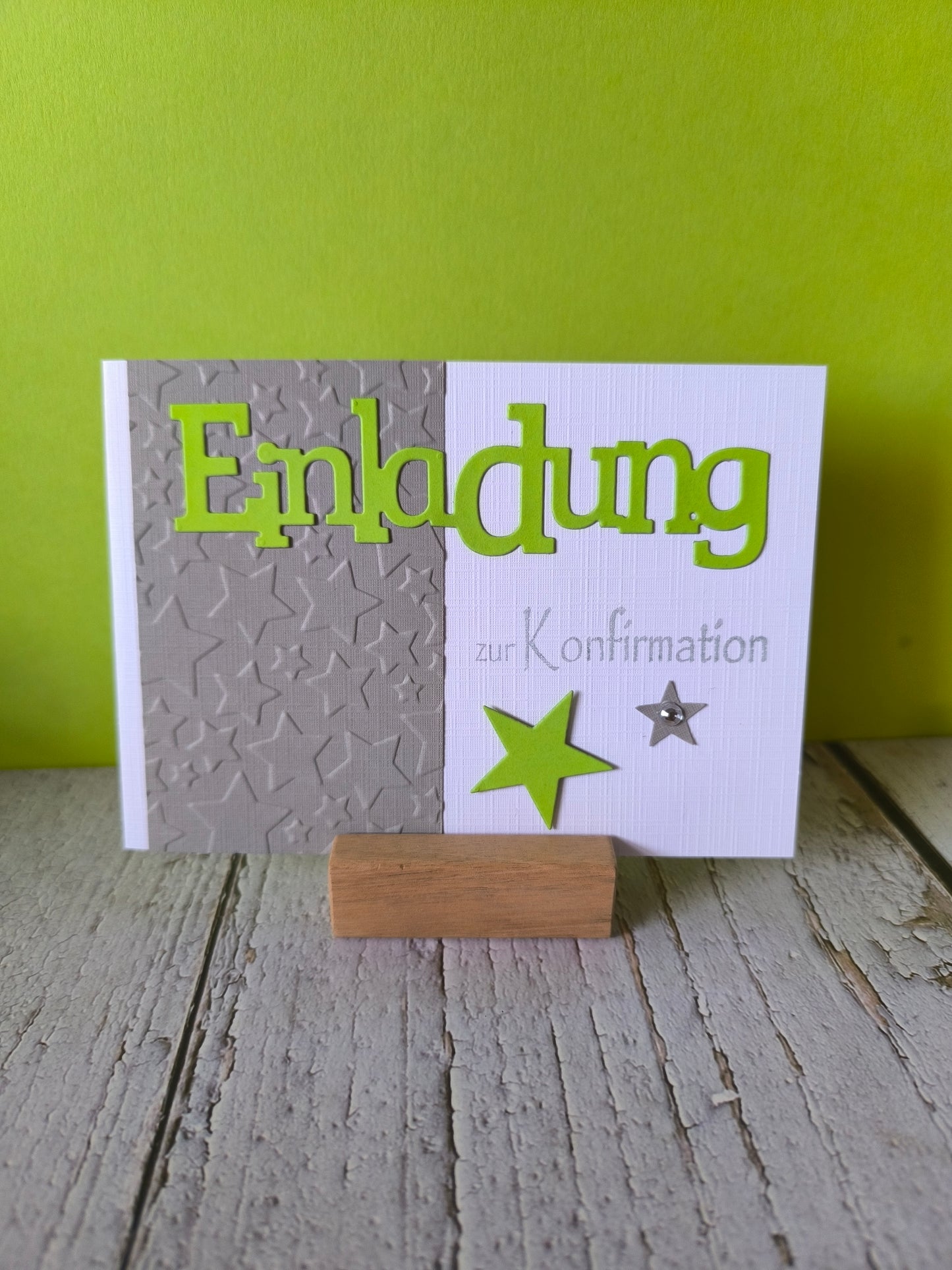 Einladungskarten Konfirmation, Kommunion & Taufe – Handgefertigt in 4 Farben