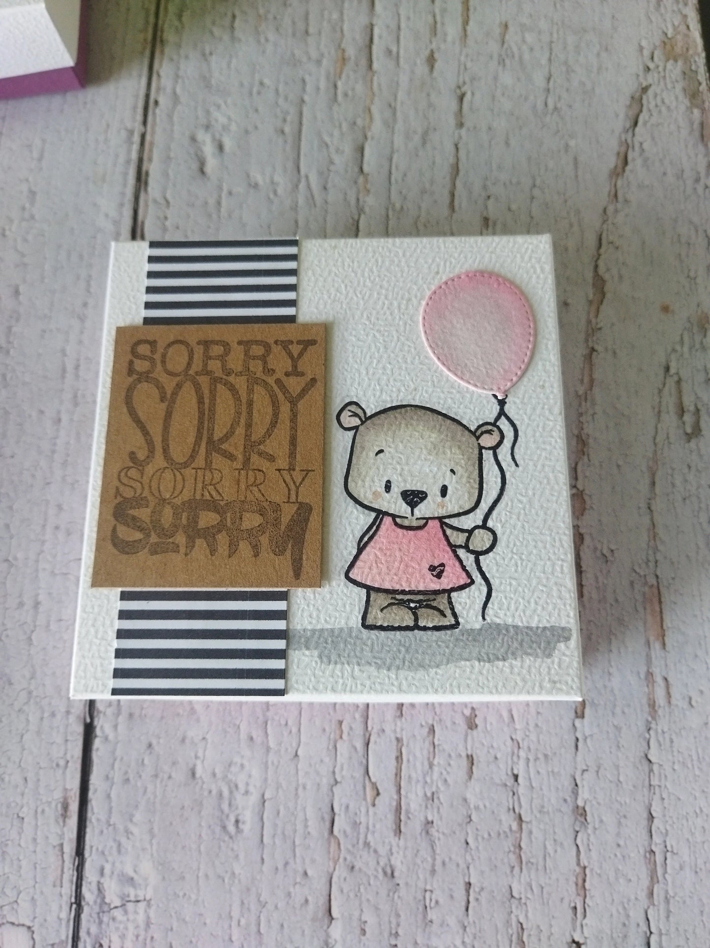 Entschuldigung Schachtel – Handgestempelte Sorry-Box als persönliches Geschenk