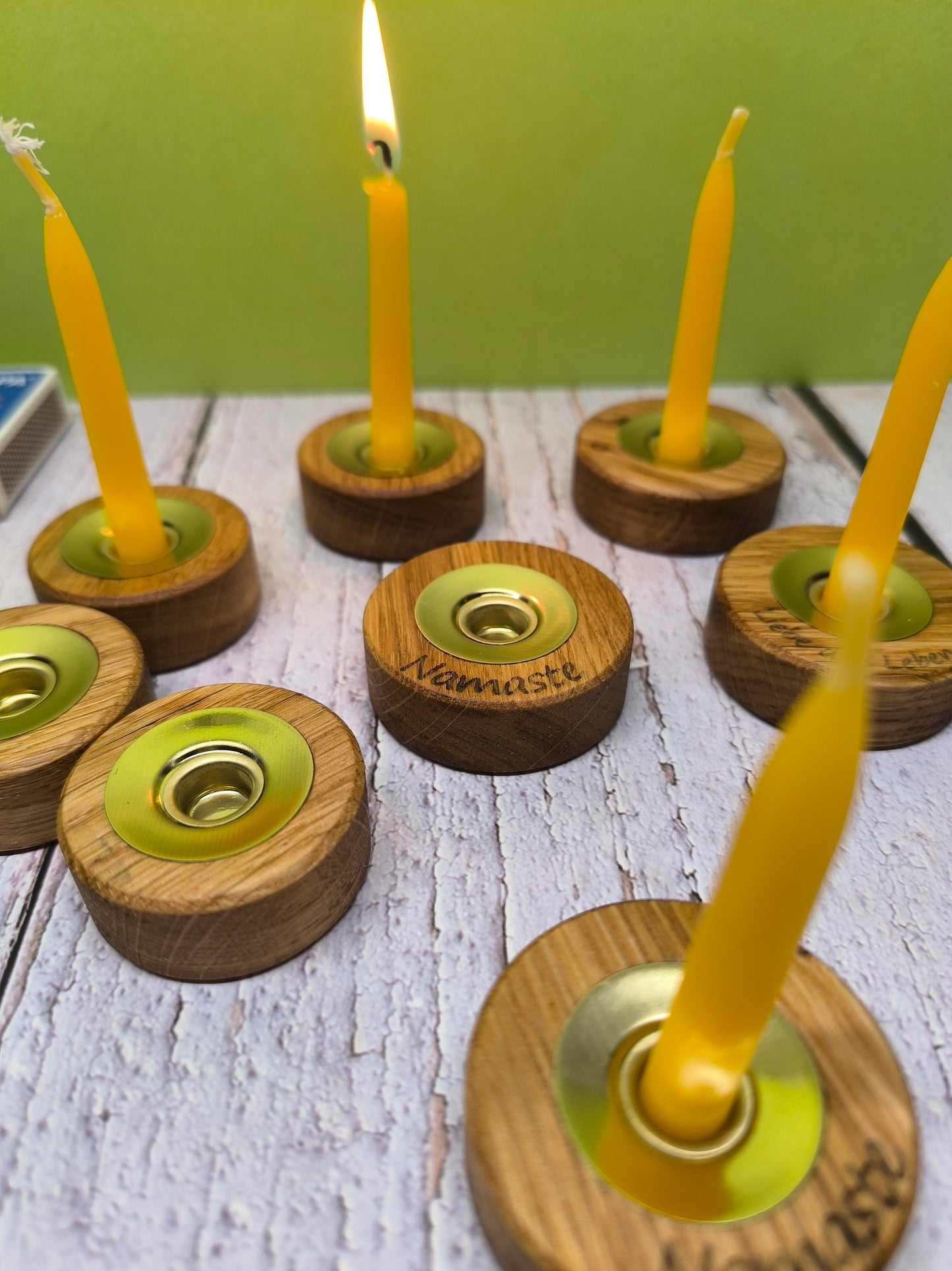 Mindful Moments Set – Bienenwachs Kerzen Box für Meditation & Achtsamkeit