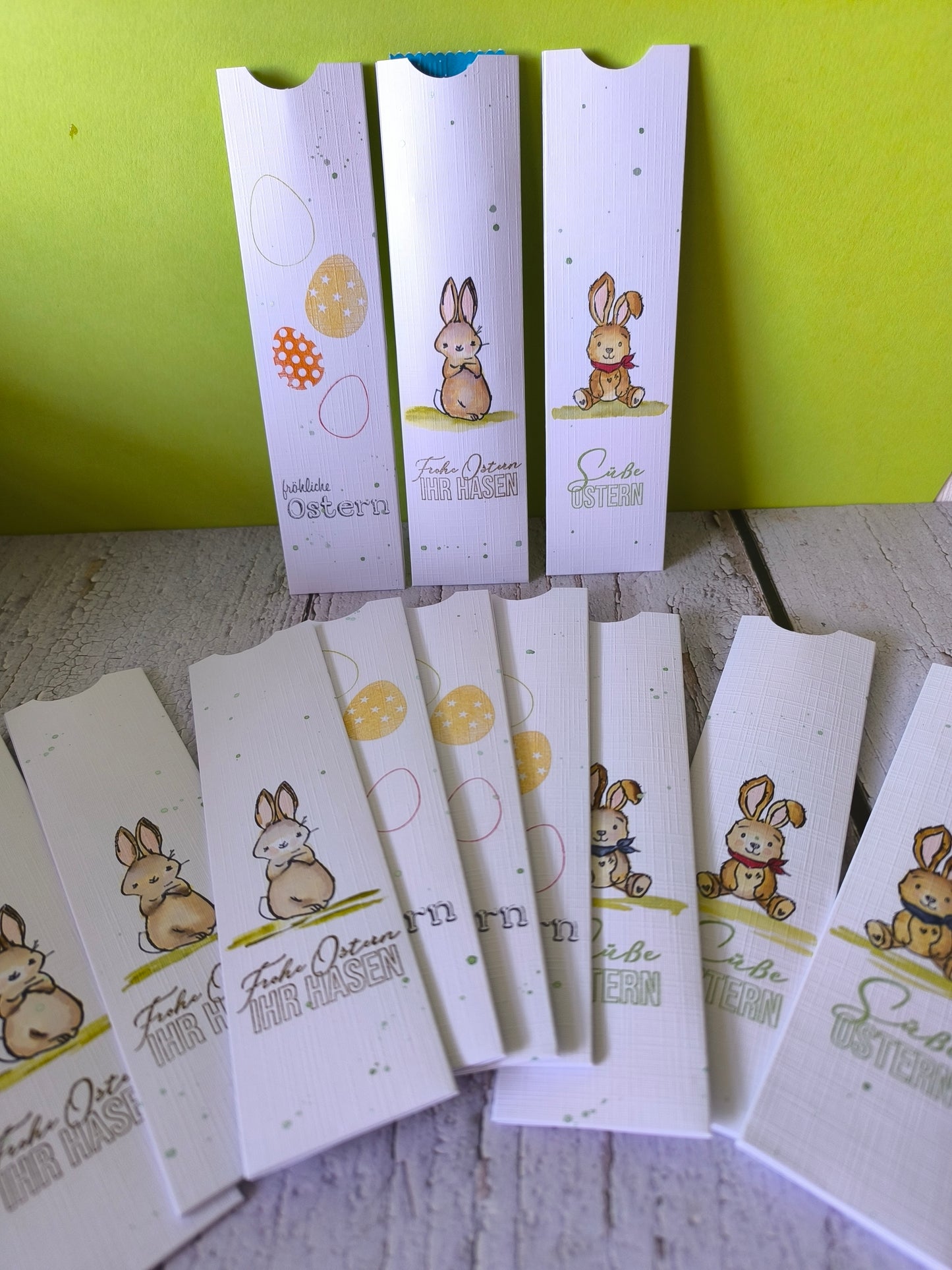 Oster Schokololly Verpackung – Handgestempelte Geschenkverpackung in 3 Motiven