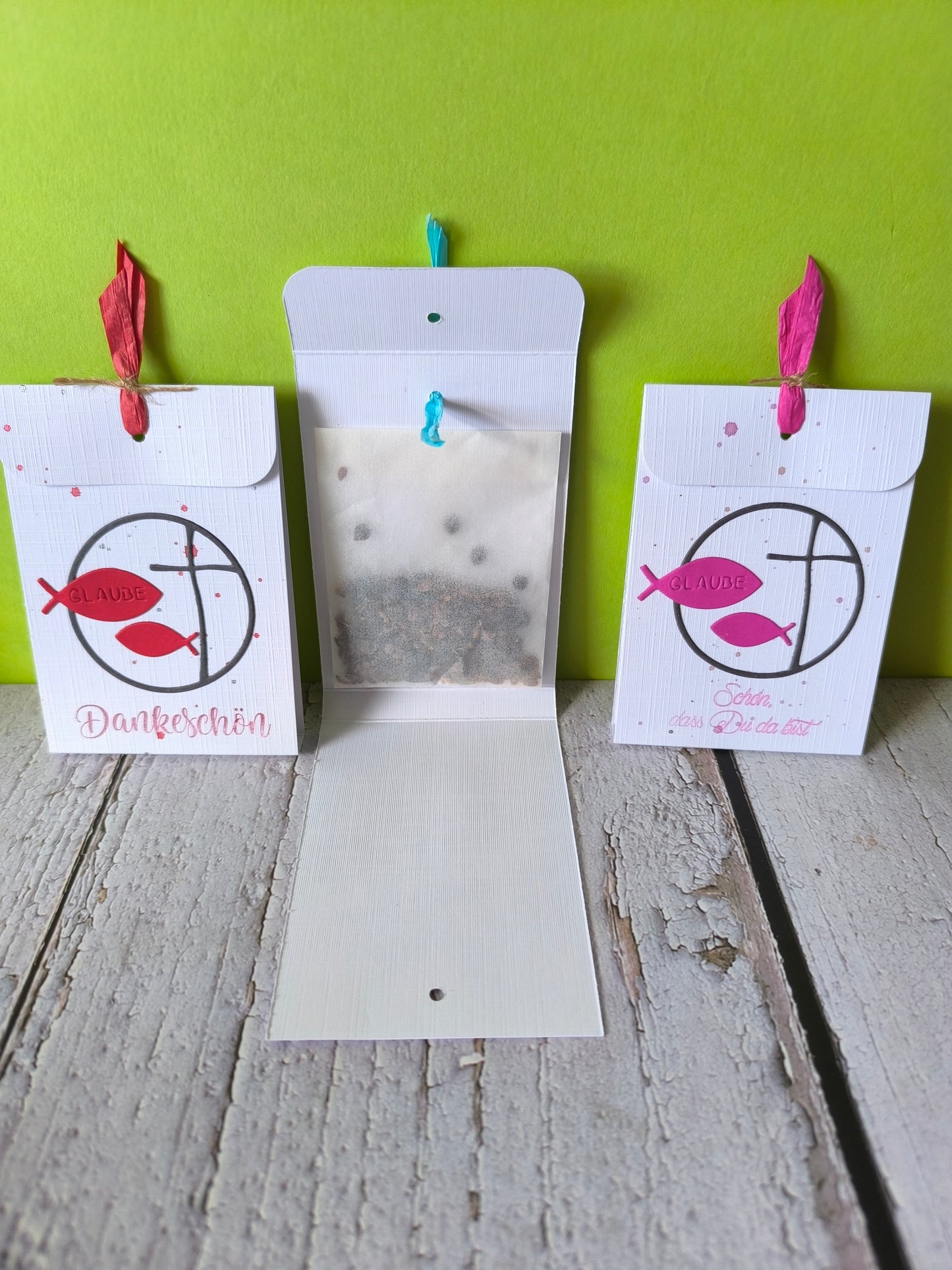 Blumensamen Give-away – Personalisiertes Gastgeschenk für Konfirmation, Kommunion & Taufe