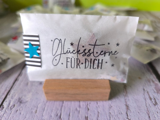 Glücksstern aus Eichenholz – Handgefertigter Mini-Stern als Geschenk & Give-away